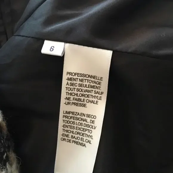 Doncaster Mixed Media Nubby Tweed Zip Jacket Small EUC - Picture 7 of 8